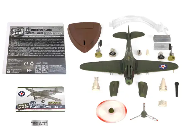 Curtiss P-40B HAWK 81A-2 (P-8127) Aircraft Fighter "47th Pursuit Squadron (15th Pursuit Group) Serial : 316/15P Hawaiian Islands Pearl Habor" (7 December 1941) "WW2 Aircrafts Series" 1/72 Diecast Model by Forces of Valor #5
