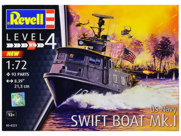 Level 4 Model Kit US Navy Swift Boat Mk.I 1/72 Scale Model by Revell #1