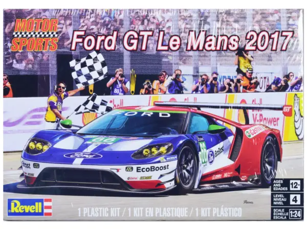 Level 4 Model Kit Ford GT "24 Hours of Le Mans" (2017) 1/24 Scale Model by Revell #1