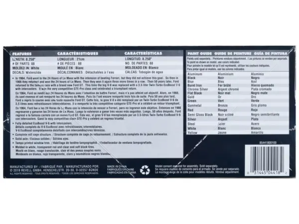 Level 4 Model Kit Ford GT "24 Hours of Le Mans" (2017) 1/24 Scale Model by Revell #2