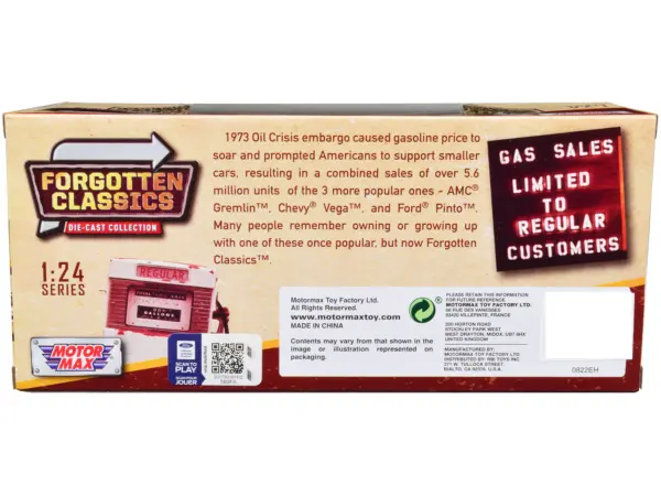 1971 Mercury Comet GT Yellow with Black Stripes "Forgotten Classics" Series 1/24 Diecast Model Car by Motormax #2