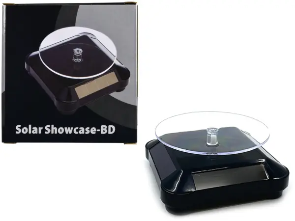 3.5″ Solar Rotating Display Stand with Black Base for 1/64 Scale Model Cars11 #1