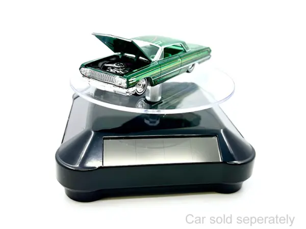 3.5″ Solar Rotating Display Stand with Black Base for 1/64 Scale Model Cars11 #3