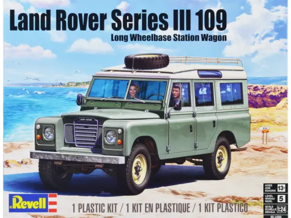 Level 5 Model Kit Land Rover Series III 109 Long Wheelbase Station Wagon 1/24 Scale Model by Revell #1
