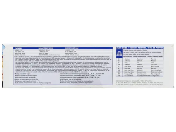 Level 5 Model Kit Land Rover Series III 109 Long Wheelbase Station Wagon 1/24 Scale Model by Revell #3