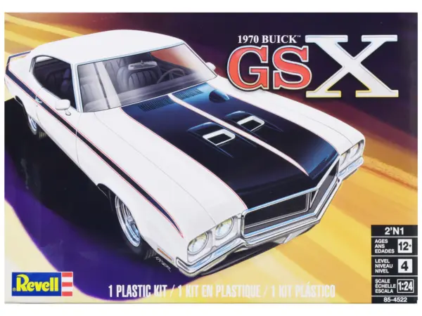 Level 4 Model Kit 1970 Buick GSX 2-in-1 Kit 1/24 Scale Model by Revell #1