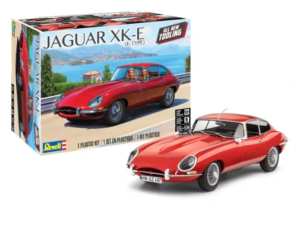 Level 5 Model Kit Jaguar XK-E (E-Type) 1/24 Scale Model by Revell #5
