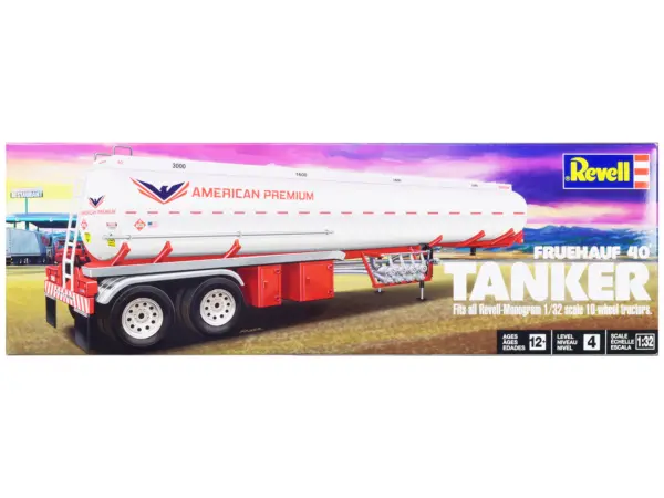 Level 4 Model Kit Fruehauf 40' Tanker Trailer 1/32 Scale Model by Revell #1