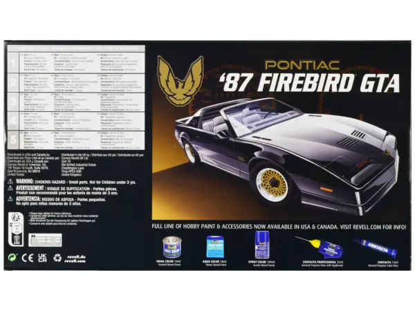 Level 5 Model Kit 1987 Pontiac Firebird GTA 1/16 Scale Model by Revell #4