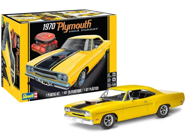Level 4 Model Kit 1970 Plymouth Road Runner 1/24 Scale Model by Revell #5