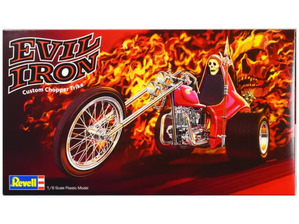 Level 5 Model Kit Evil Iron Custom Chopper Trike 1/8 Scale Model by Revell #1
