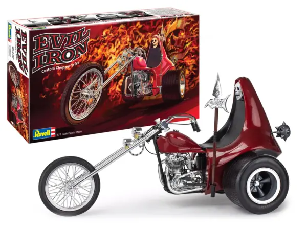 Level 5 Model Kit Evil Iron Custom Chopper Trike 1/8 Scale Model by Revell #2