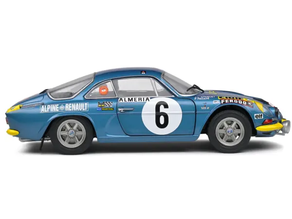 Alpine A110 1600S #6 Jean-Claude Andruet - Pierre Pagani "Rallye Montecarlo" (1972) "Competition" Series 1/18 Diecast Model Car by Solido #3