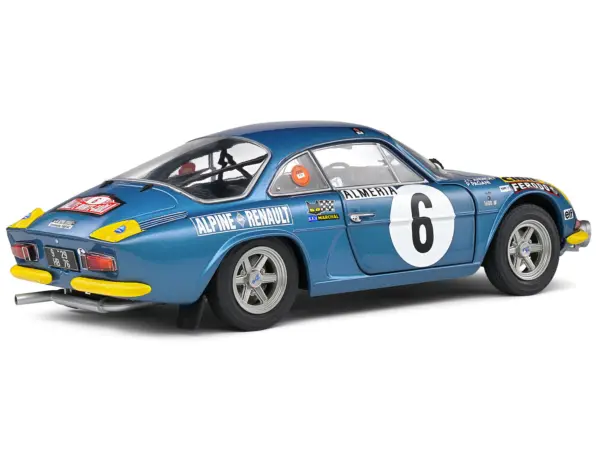 Alpine A110 1600S #6 Jean-Claude Andruet - Pierre Pagani "Rallye Montecarlo" (1972) "Competition" Series 1/18 Diecast Model Car by Solido #5