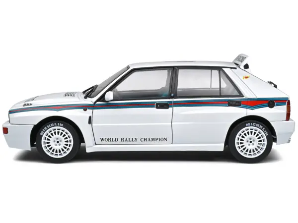 1992 Lancia Delta HF Integrale Evo 1 Martini 6 White with Blue and Red Stripes "World Rally Champion - Martini Racing" 1/18 Diecast Model Car by Solido #3