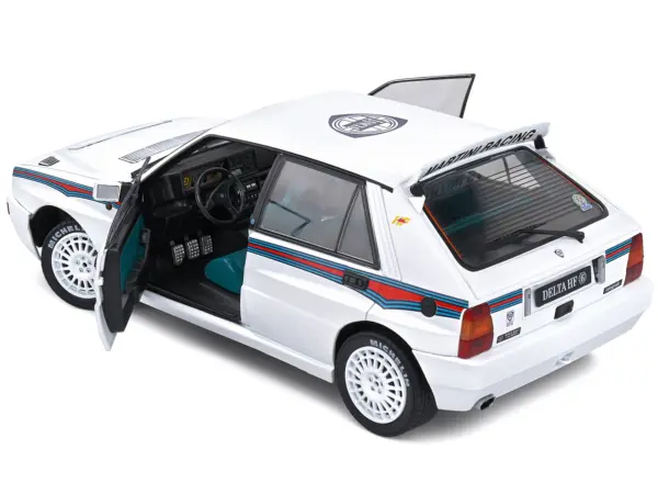 1992 Lancia Delta HF Integrale Evo 1 Martini 6 White with Blue and Red Stripes "World Rally Champion - Martini Racing" 1/18 Diecast Model Car by Solido #4