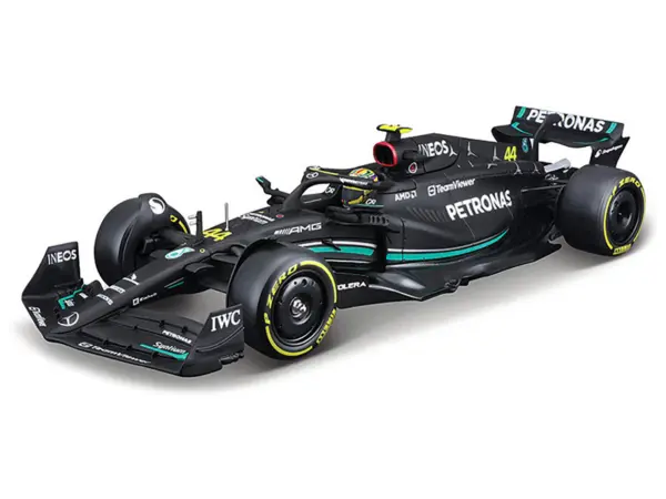 Mercedes-AMG F1 W14 E Performance #44 Lewis Hamilton "Petronas" Formula One F1 "World Championship" (2023) 1/24 Diecast Model Car by Bburago #2