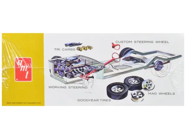 Skill 2 Model Kit 1963 Ford Mustang II Concept Car 1/25 Scale Model by AMT #2