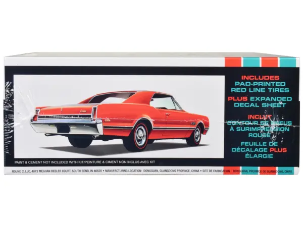 Skill 2 Model Kit 1966 Oldsmobile 442 W-30 Hardtop 1/25 Scale Model by AMT #2