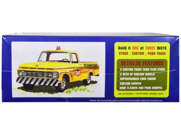 Skill 2 Model Kit 1963 Ford F-100 Camper Pickup Truck 3-in-1 Kit 1/25 Scale Model by AMT #3