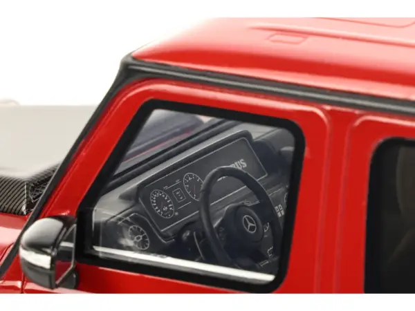 2022 Brabus 900 Rocket Edition Red with Carbon Hood 1/18 Model Car by GT Spirit #3