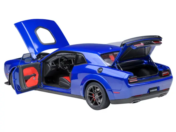 2022 Dodge Challenger R/T Scat Pack Widebody Indigo Blue 1/18 Model Car by Autoart #2
