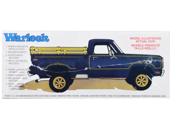 Skill 2 Model Kit 1977 Dodge Warlock Stepside Pickup Truck 1/25 Scale Model by MPC #2