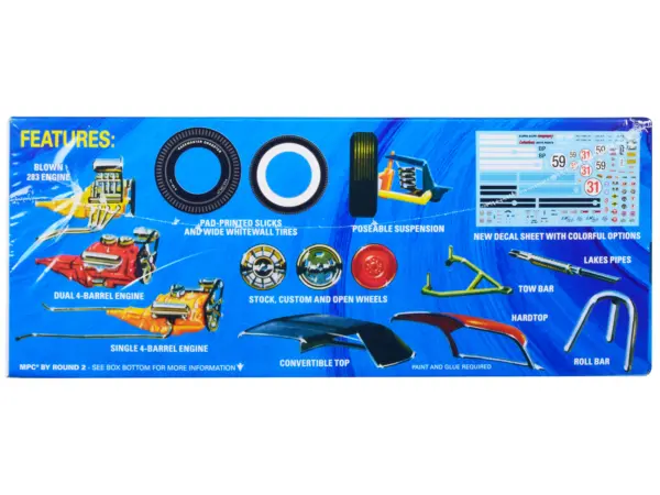 Skill 2 Model Kit 1960 Chevrolet Corvette 7-in-1 Kit 1/25 Scale Model by MPC #3