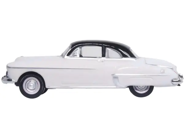 1950 Oldsmobile Rocket 88 Coupe Marol Gray with Black Top 1/87 (HO) Scale Diecast Model Car by Oxford Diecast #2