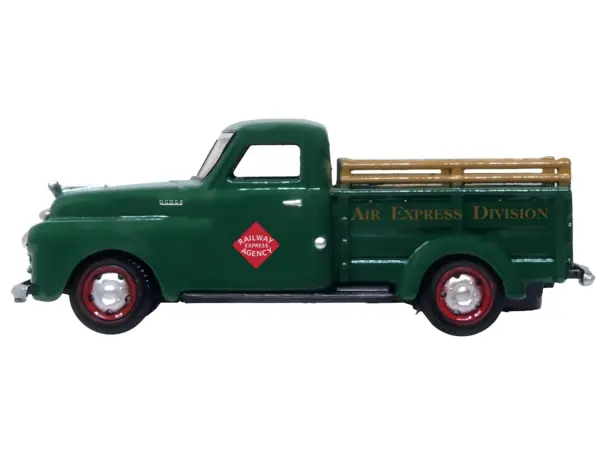 1948 Dodge B-1B Pickup Truck Green "Railway Express Agency" 1/87 (HO) Scale Diecast Model Car by Oxford Diecast #2