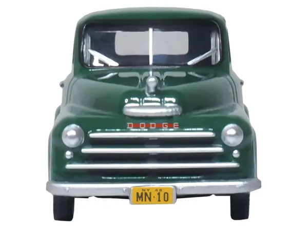 1948 Dodge B-1B Pickup Truck Green "Railway Express Agency" 1/87 (HO) Scale Diecast Model Car by Oxford Diecast #3