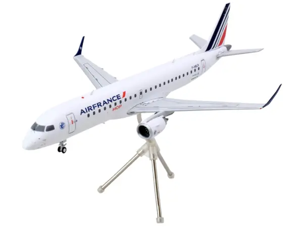 Embraer ERJ-190 Commercial Aircraft "Air France Hop" (F-HBLN) White with Striped Tail "Gemini 200" Series 1/200 Diecast Model Airplane by GeminiJets #3
