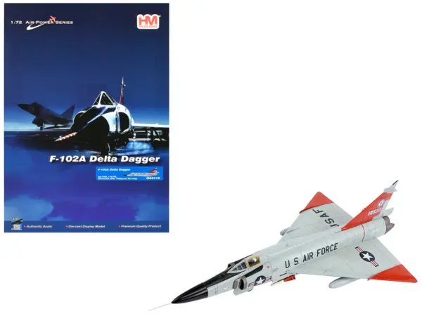 Convair F-102A Delta Dagger Interceptor Aircraft "179th Fighter Interceptor Squadron Minnesota Air National Guard" (1966) United States Air Force "Air Power Series" 1/72 Diecast Model by Hobby Master #1