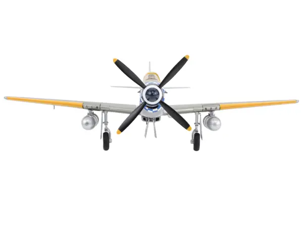 North American Mustang Mk.IV Fighter Aircraft "Flight Lieutenant Arthur S. 'Joe' Doley 19th Squadron" (1945) British Royal Air Force "Air Power Series" 1/48 Diecast Model by Hobby Master #2