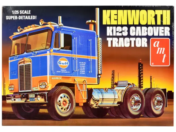 Skill 3 Model Kit Kenworth K-123 Cabover Truck Tractor "Gulf Oil" 1/25 Scale Model by AMT #1