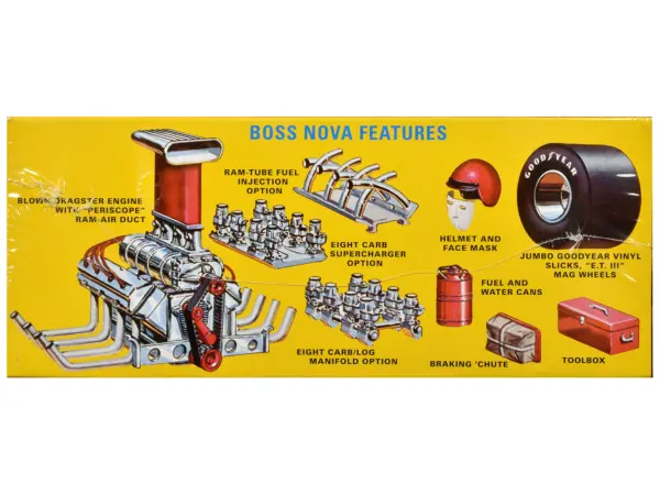 Skill 2 Model Kit Boss Nova Funny Car 1/25 Scale Model by AMT #3