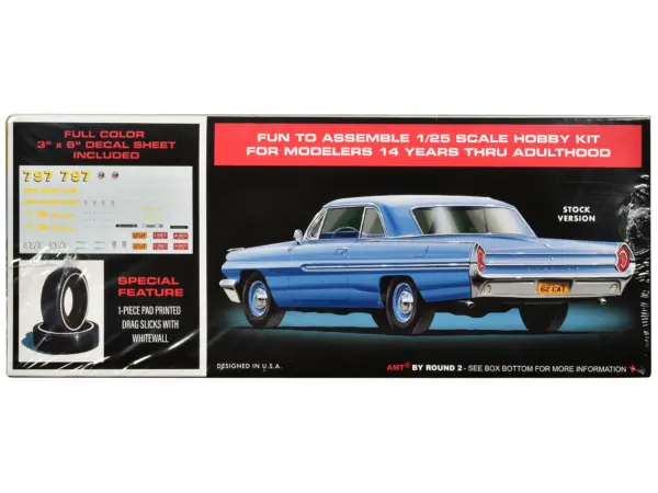 Skill 2 Model Kit 1962 Pontiac Catalina Super Stock 3-in-1 Kit 1/25 Scale Model by AMT #3