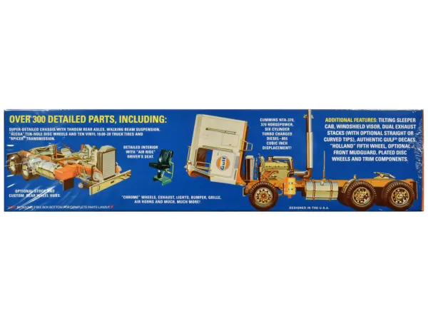 Skill 3 Model Kit Kenworth K-123 Cabover Truck Tractor "Gulf Oil" 1/25 Scale Model by AMT #2