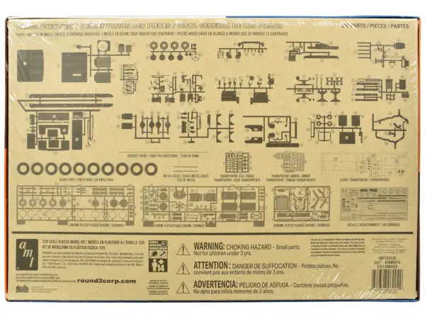Skill 3 Model Kit Kenworth K-123 Cabover Truck Tractor "Gulf Oil" 1/25 Scale Model by AMT #4