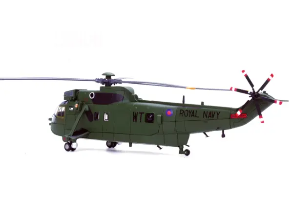 Westland Sea King HC.4 Helicopter "Green Livery 848 Naval Air Squadron Commando Helicopter Force Royal Naval Air Station Yeovilton Somerset" (2009) British Royal Navy 1/72 Diecast Model by Legion #3
