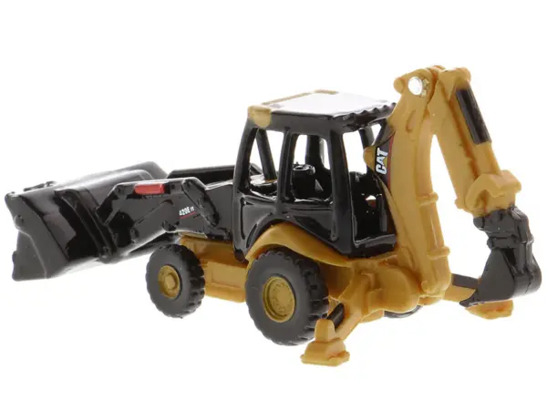CAT Caterpillar 420E Backhoe Loader Yellow "Micro-Constructor" Series Diecast Model by Diecast Masters #2
