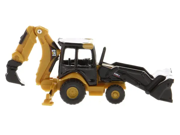 CAT Caterpillar 420E Backhoe Loader Yellow "Micro-Constructor" Series Diecast Model by Diecast Masters #3