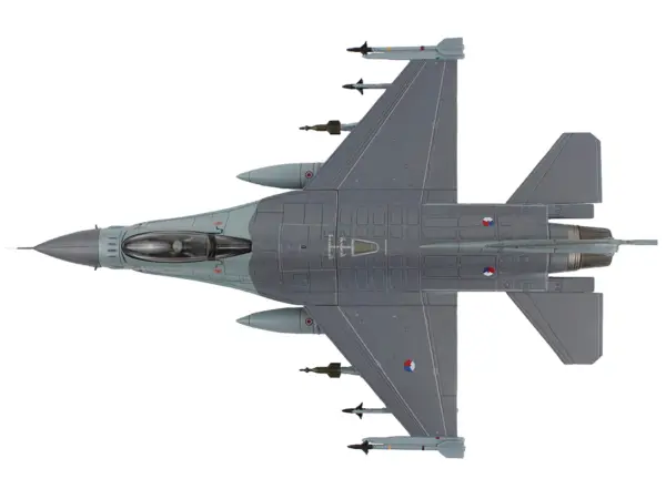 Lockheed F-16AM Fighting Falcon Fighter Aircraft "313 Squadron Afghanistan" (2008) Royal Netherlands Air Force (RNLAF) "Air Power Series" 1/72 Diecast Model by Hobby Master #4