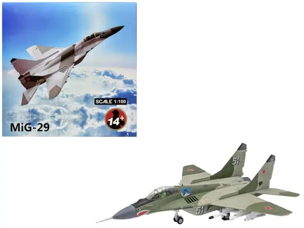 Mikoyan-Gurevich MiG-29 Fighter Aircraft "120th GvIAP Domna Airfield" (2001) Russian Air Force 1/100 Diecast Model Airplane #1