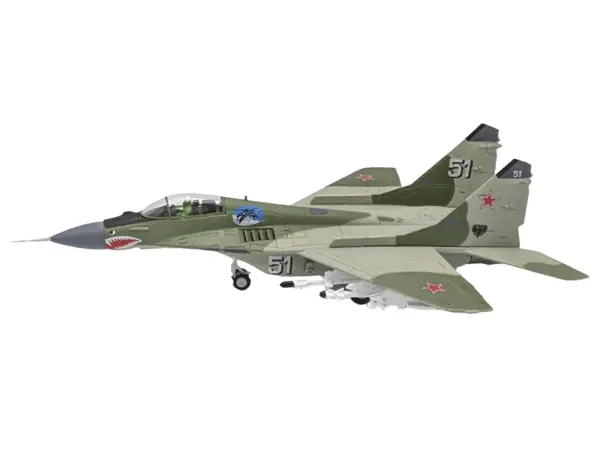 Mikoyan-Gurevich MiG-29 Fighter Aircraft "120th GvIAP Domna Airfield" (2001) Russian Air Force 1/100 Diecast Model Airplane #2