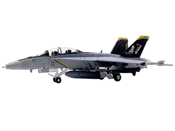 Boeing F/A-18F Super Hornet Fighter Aircraft "VFA-103 Jolly Rogers 75th Anniversary" (2018) United States Navy 1/100 Diecast Model Airplane #3