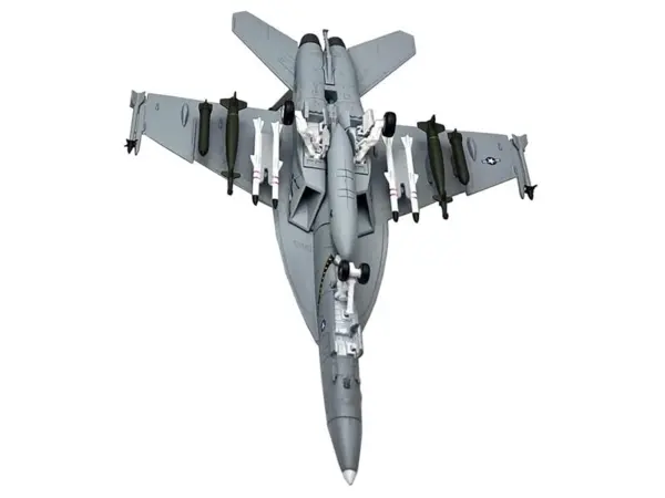 Boeing F/A-18F Super Hornet Fighter Aircraft "VFA-103 Jolly Rogers 75th Anniversary" (2018) United States Navy 1/100 Diecast Model Airplane #4