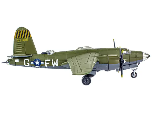 Martin B-26B Marauder Bomber Aircraft "QQQQ 556th Bomb Squadron 387th Bomb Group" United States Army Air Forces (1943) "Planes of World War II" Series 1/144 Diecast Model Airplane by Luppa #2