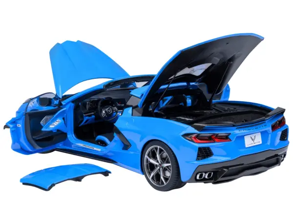 2020 Chevrolet Corvette C8 Stingray Rapid Blue 1/18 Model Car by Autoart #2
