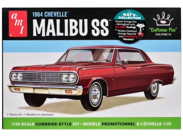 Skill 2 Model Kit 1964 Chevrolet Chevelle Malibu SS "Craftsman Plus" Series 1/25 Scale Model by AMT #1